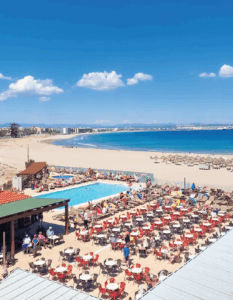 salou beach hotel view